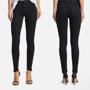 MOTHER $208 The Looker High Waisted Skinny Jean in Not Guilty Black Size 28